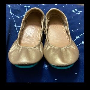 Tieks By Gavrieli Gold Ballet Flats Shoes Womens Size 5 Foldable